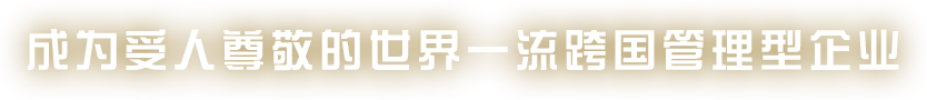 成為受人尊敬的世界一流跨國(guó)管理型企業(yè)